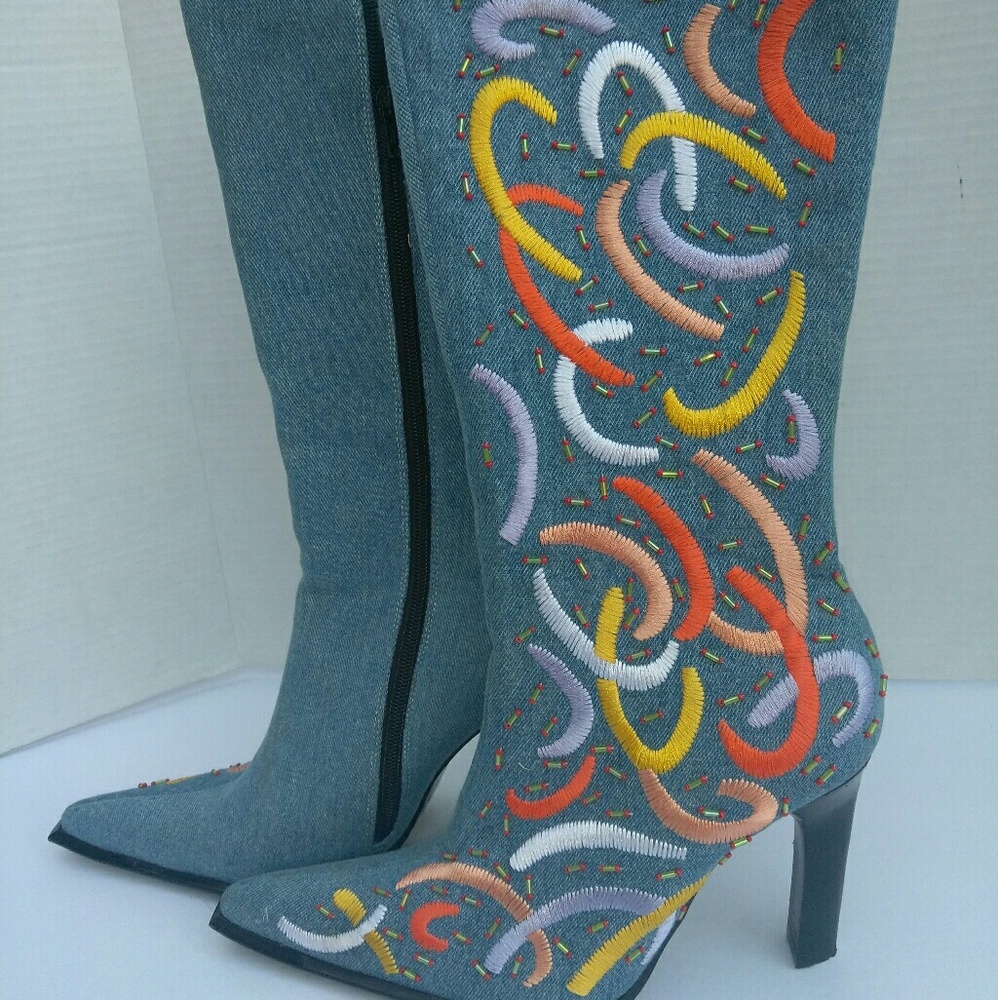 Wild Orchid Fashion Denium Boots